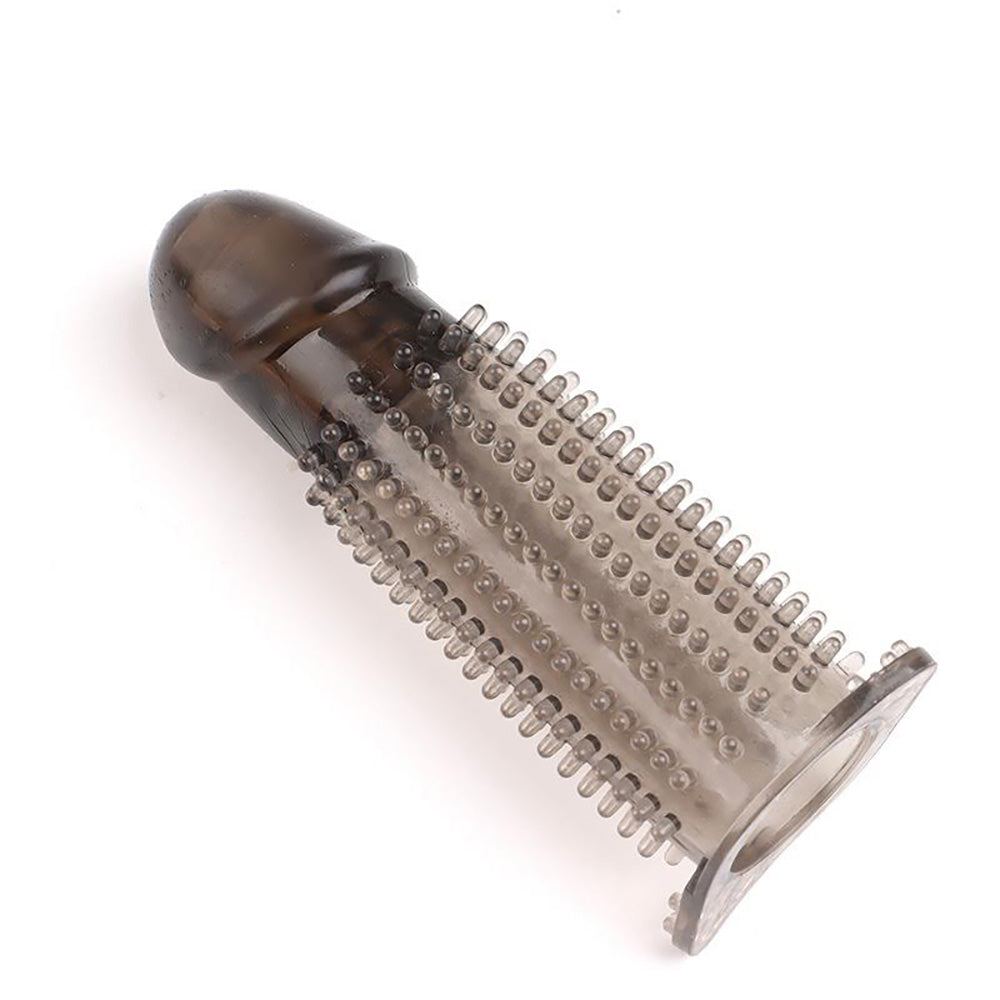 Extra 2 inch Realistic Spike Penis Extender, 5 inch