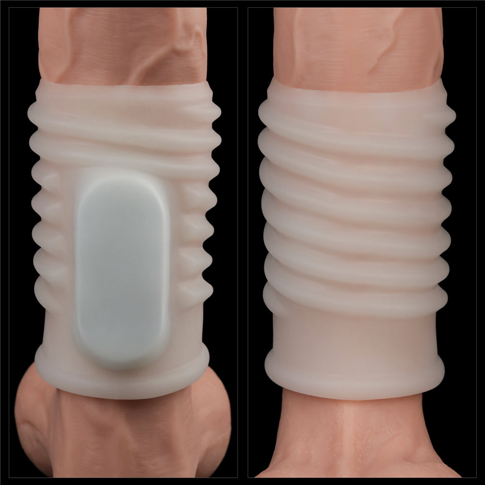 Lovetoy Spiral Knights Open Ended Vibrating Penis Sleeve