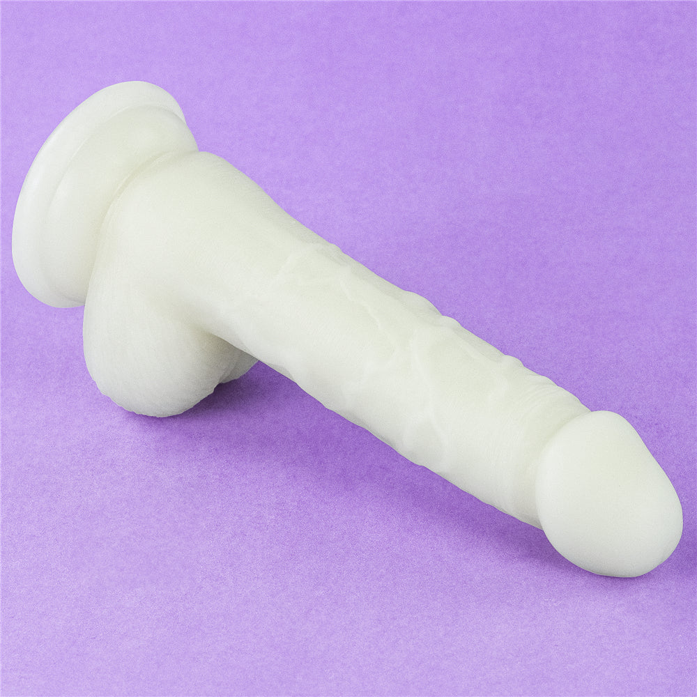 Lovetoy Lumino Play Glow in the Dark Silicone Dildo 7 inch