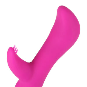 Bulbous Tip Rabbit Vibrator with Nub Clitoral Ticklers, 6 Function