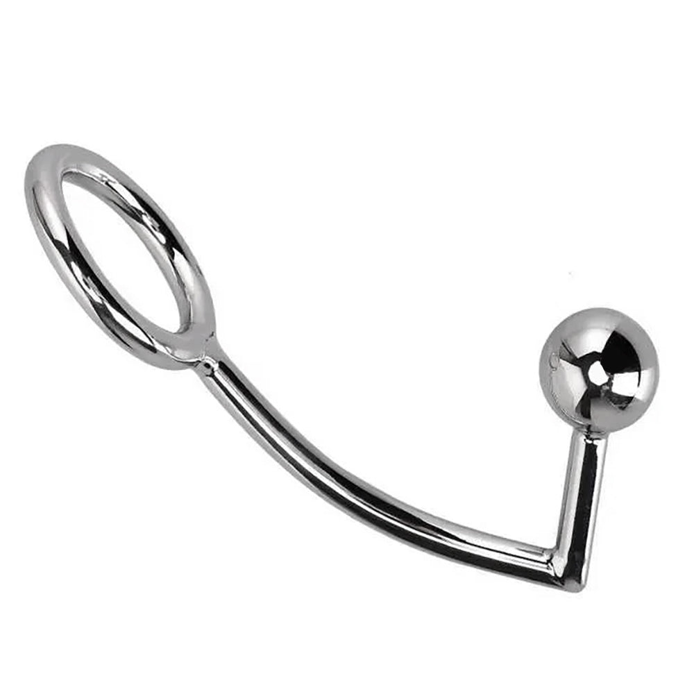 Metal Penis Ring & 1 Ball Anal Plug