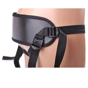 Strap-On Harness with Lower Back Support & Vibrator Pocket (2 O-Rings Included)