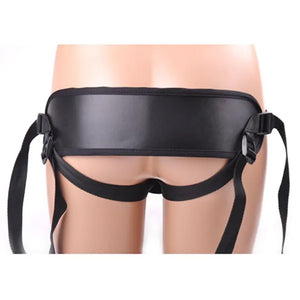 Strap-On Harness with Lower Back Support & Vibrator Pocket (2 O-Rings Included)