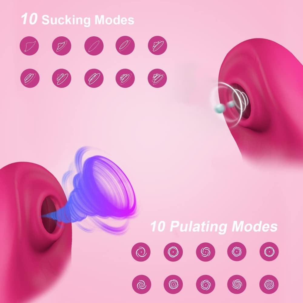 Triple Stimulating Tongue Suction Rabbit Vibrator