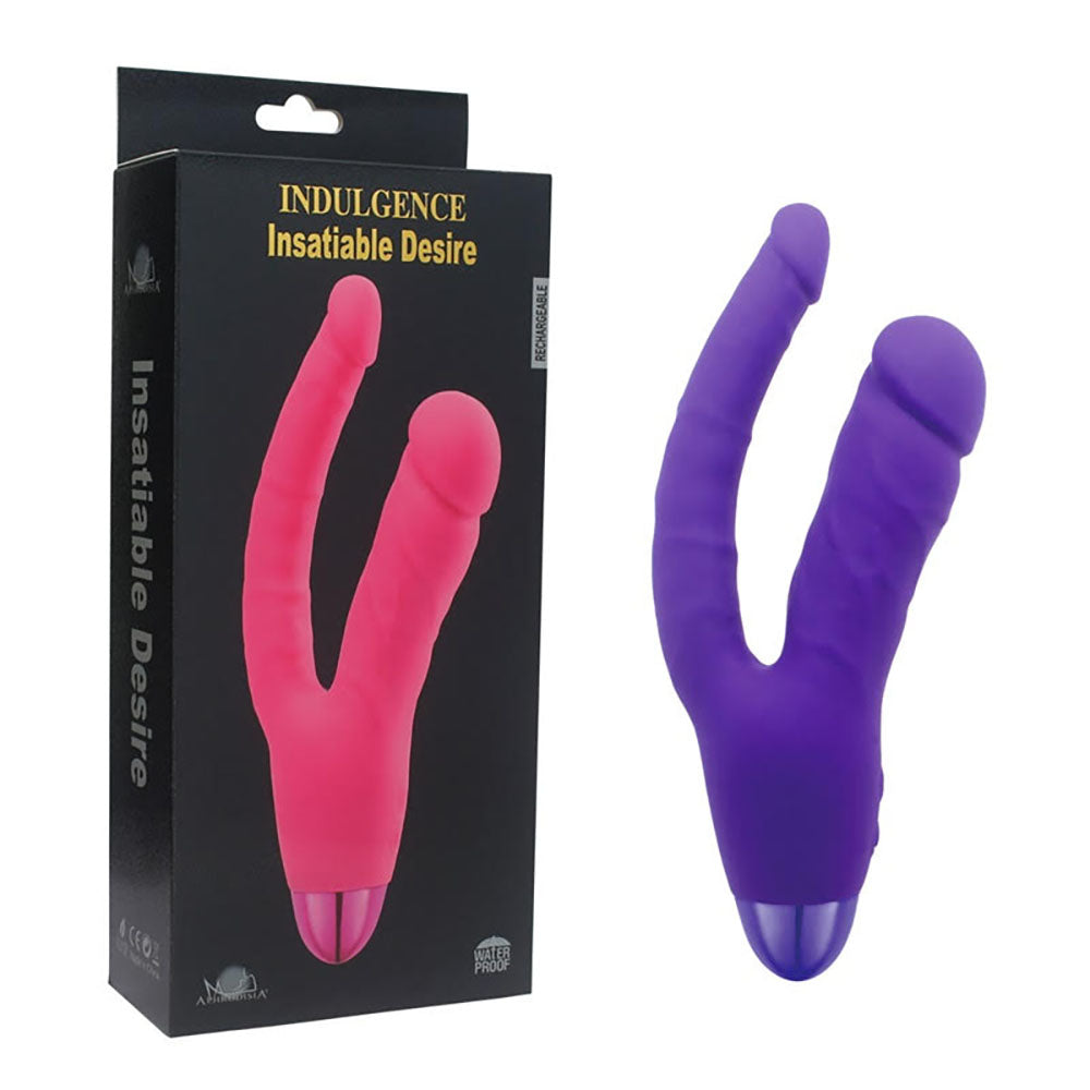 Rechargeable Double Penetration Dildo Vibrator, 10 Function – honeypleasures