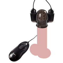 Load image into Gallery viewer, 2 Bullet Rechargeable Penis Head Vibrator with Remote, 12 Function