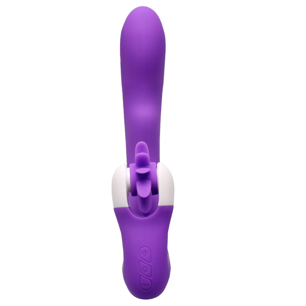 Silicone Vibrator II with Heating and Oral Sex Simulator, 20 Function