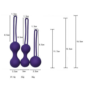 Silicone jiggle Ball Set, 2.2oz, 3 pc (Gradual Increased Weights)