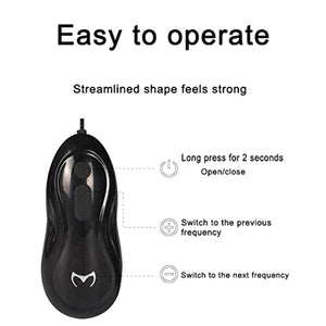 5 Bullet Rechargeable Penis Head Vibrator with Remote, 12 Function