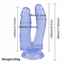 Load image into Gallery viewer, 5.7&#39;&#39; Realistic Double Dildo