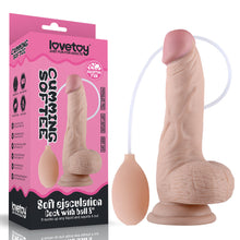 Load image into Gallery viewer, Lovetoy 8&quot; Soft Ejaculation Cock with Ball