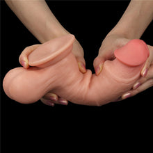 Load image into Gallery viewer, Lovetoy 7.8&#39;&#39; Sliding Skin Dual Layer Dong - Whole Testicle
