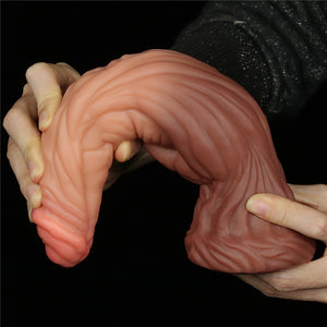 Lovetoy 9.5'' Dual layered Liquid Silicone Nature Cock