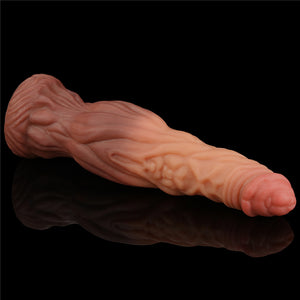 Lovetoy 9.5'' Dual layered Liquid Silicone Nature Cock