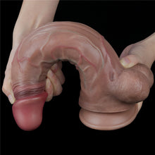 Load image into Gallery viewer, Lovetoy 11.5&#39;&#39; Dual layered Platinum Silicone Cock