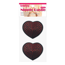 Load image into Gallery viewer, Lovetoy Reusable Red Diamond Heart Nipple Pasties