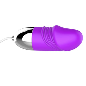 Double Vibrating Eggs with Penis Shape & Tongue Vibrator, 12 Speed