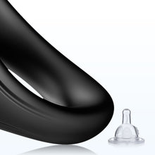 Load image into Gallery viewer, Silicone Penis &amp; Ball Ring with Perineum Stimulator (Taint Teaser)