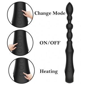 Warming Rechargeable Anal Bead Vibrator