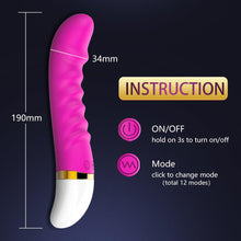Load image into Gallery viewer, G-Spot Bass Vibration Dildo Vibrator, USB Rechargeable, 12 Function
