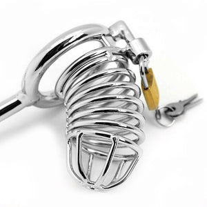 Chastity Cage with Anal Hook