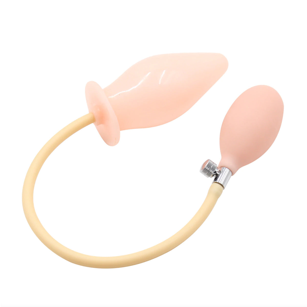 Inflatable Pump and Play Butt Plug, 4.5 inch