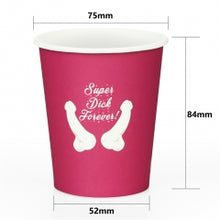 Load image into Gallery viewer, Lovetoy Super Dick Forever Bachelorette Paper Cups(Pack of 6)