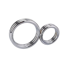 Load image into Gallery viewer, Stainless Steel Dual Double Cock Ring