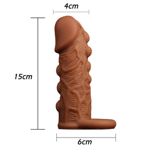 Bumpy Goodness Penis Extension Sleeve with Ball Loop