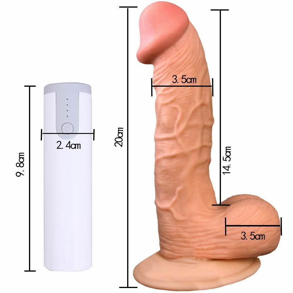 Vibrating Squirting 8 inch Dildo 4 Function – honeypleasures