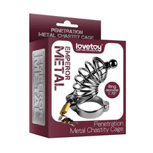 Load image into Gallery viewer, Lovetoy Penetration Metal Chastity Cage