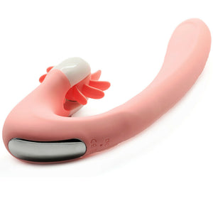 Silicone Vibrator with Heating and Oral Sex Simulator, 20 Function