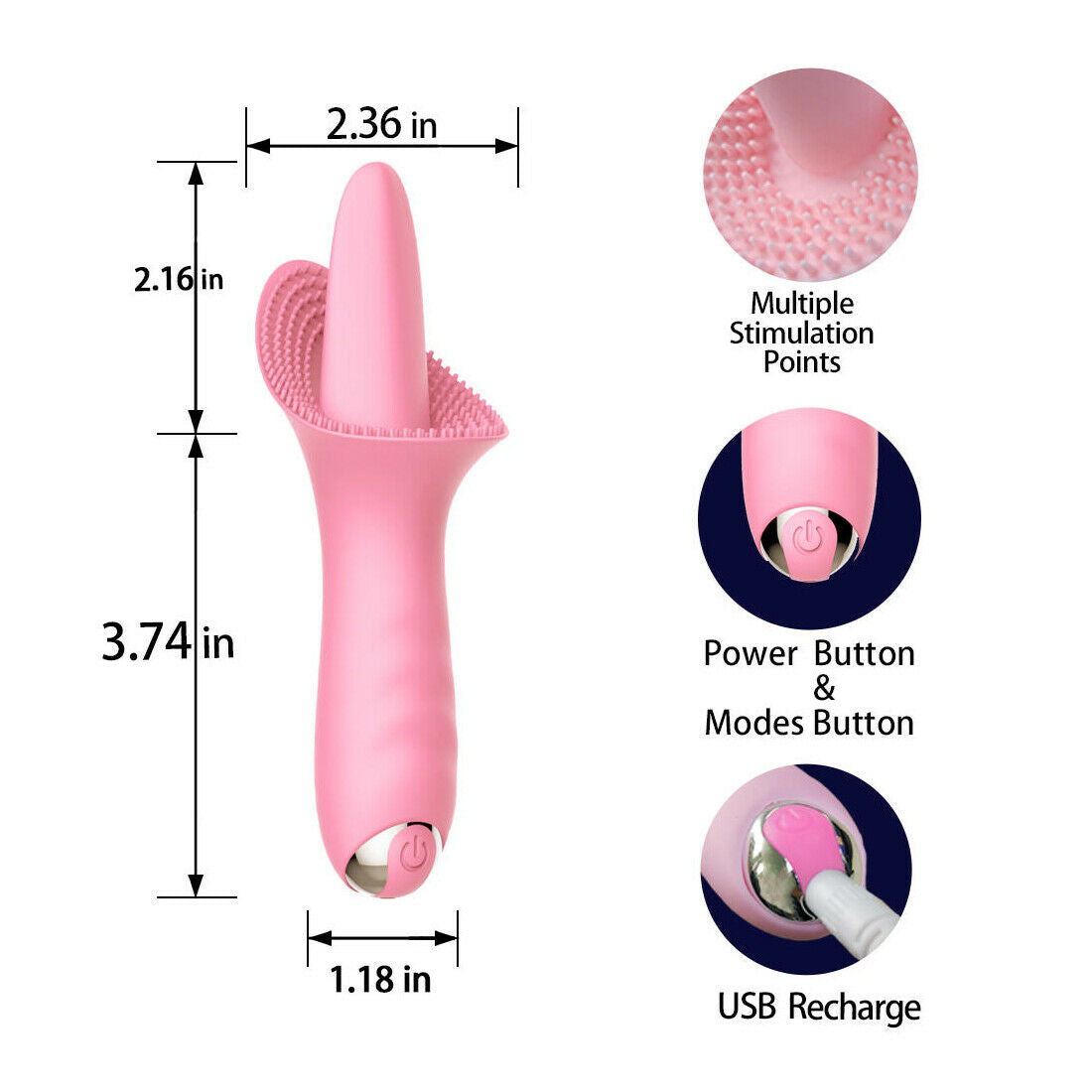 Big Tongue Oral Sex Vibrator, 10 Function – honeypleasures