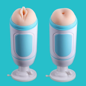 Self-Lubricating Vagina & Anal Double Hole Masturbating Cup (Just Add Water)