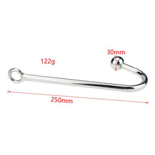 Load image into Gallery viewer, Single Ball End Stainless Steel Hook Anal Plug