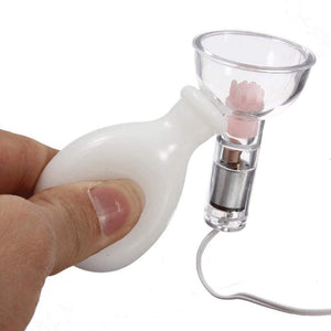 Vibrating Nipple Suckers with Wired Remote Control, 7 Function