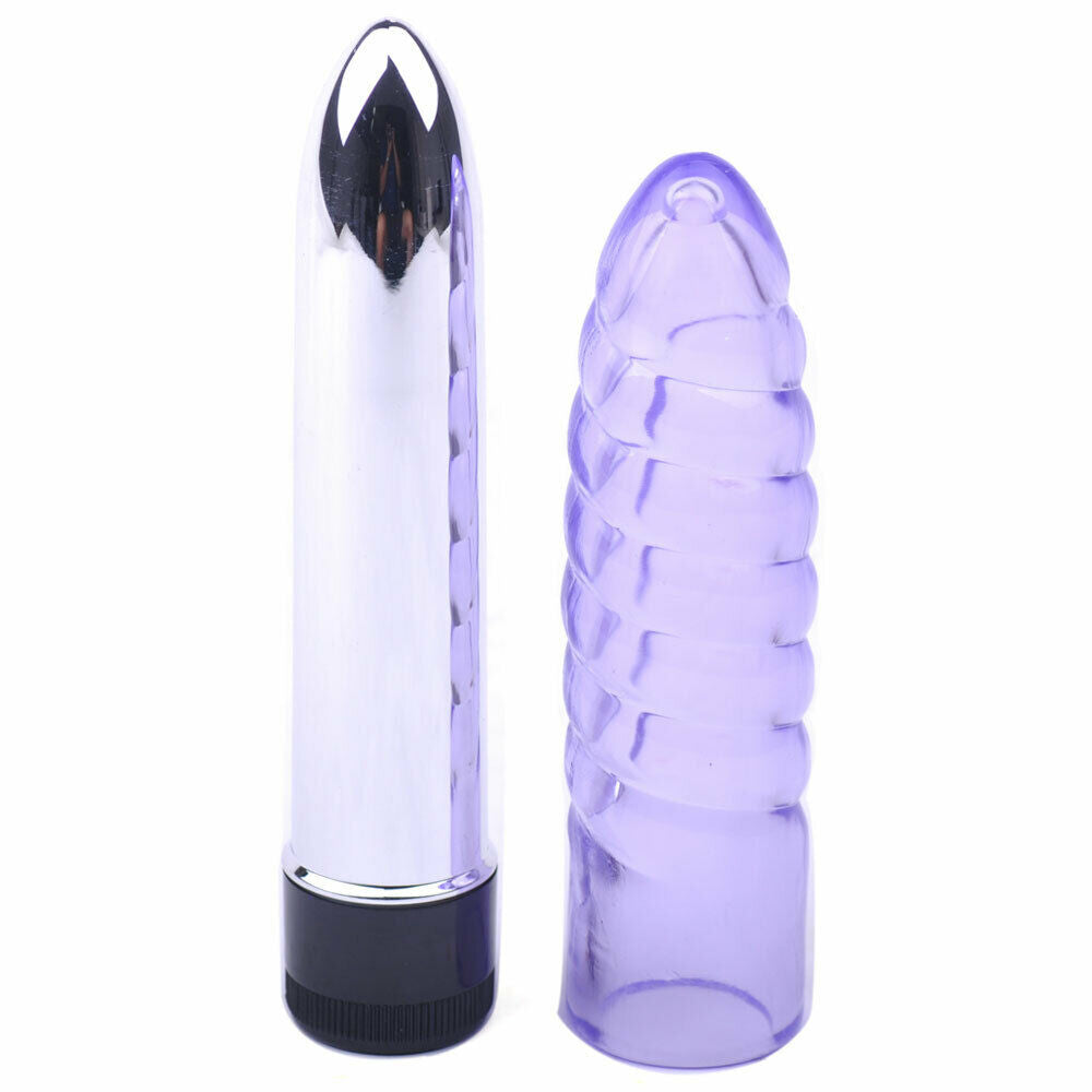Bullet Vibrator with Sleeve honeypleasures Bullet Vibrator with Sleeve honeypleasures