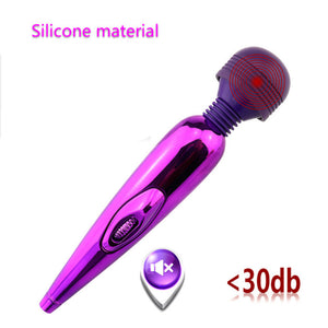 Metallic Mini USB Massage Wand Vibrator