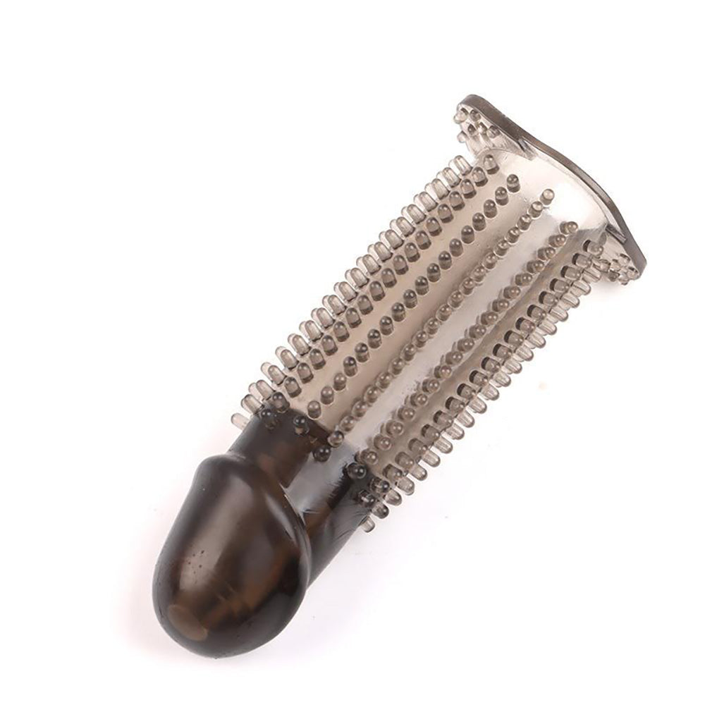 Extra 2 inch Realistic Spike Penis Extender, 5 inch