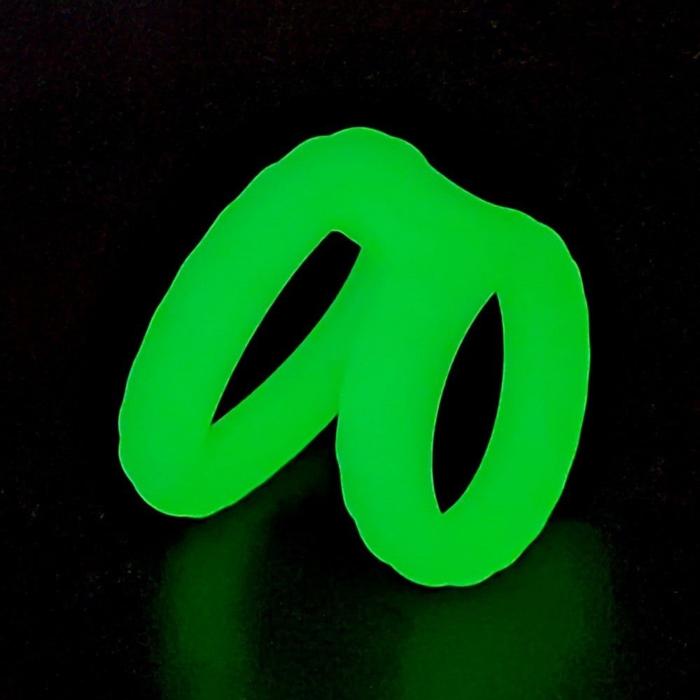 Glow in the Dark Silicone Dual Penis Ring