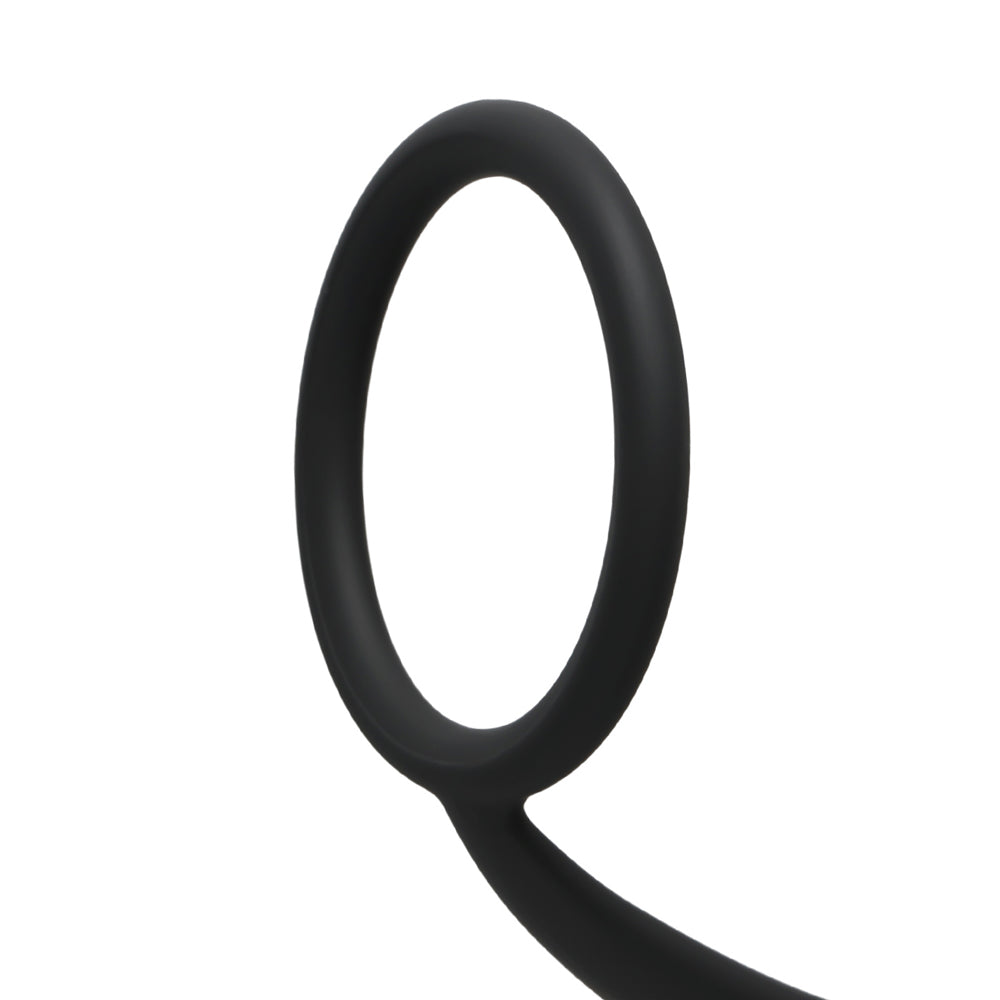 Silicone Cock Ring with Bulbous Prostate Massager