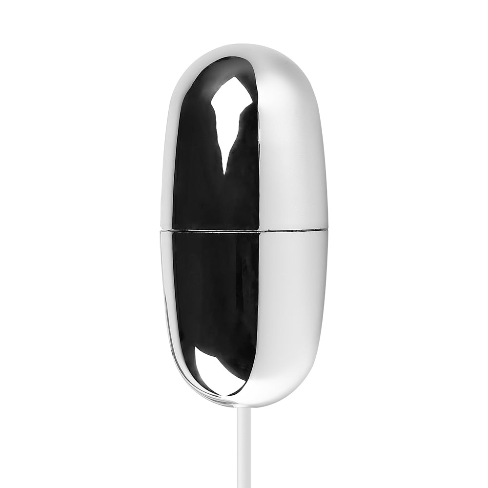 Silver Vibrating Egg with Wired Remote