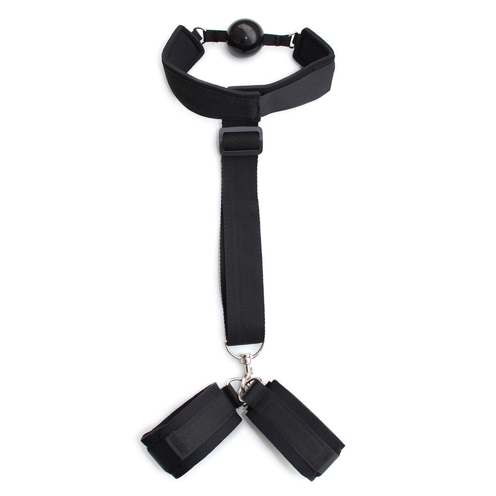 Neck to Wrist Restraint with Ball Gag