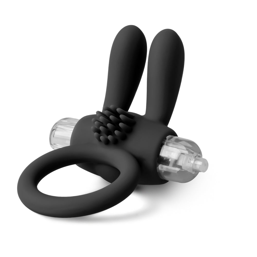 Silicone Rabbit Ears Vibrating Penis Ring
