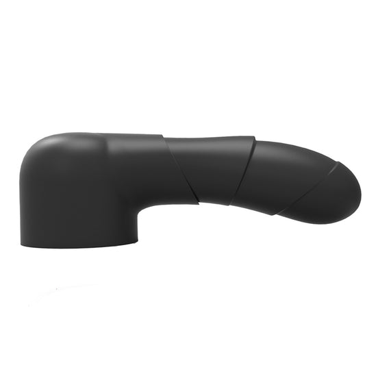 Silicone Curved Ripple Dildo Wand Attachment