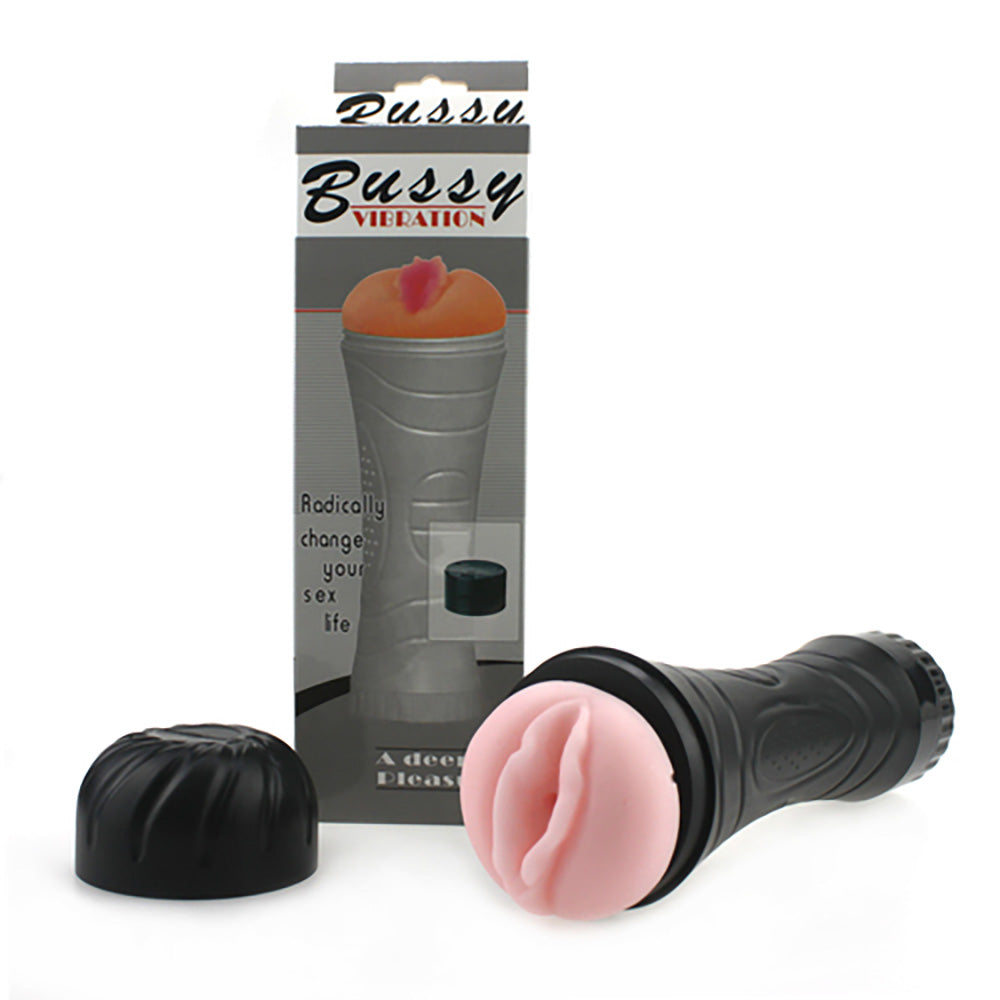 Realistic Vagina Vibrating Male Masturbator Cup