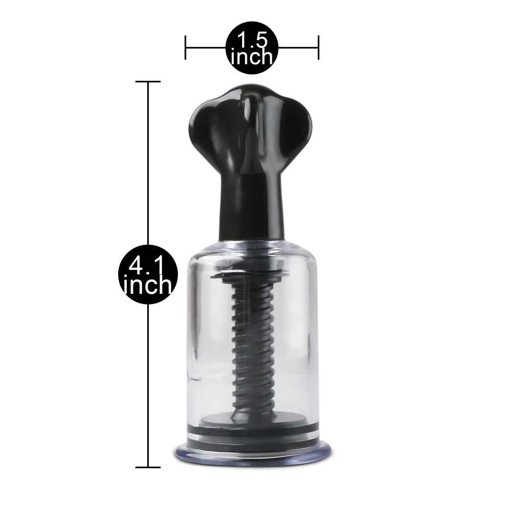 Twist Clit & Nipple Suckers Black (multiple sizes/sets)