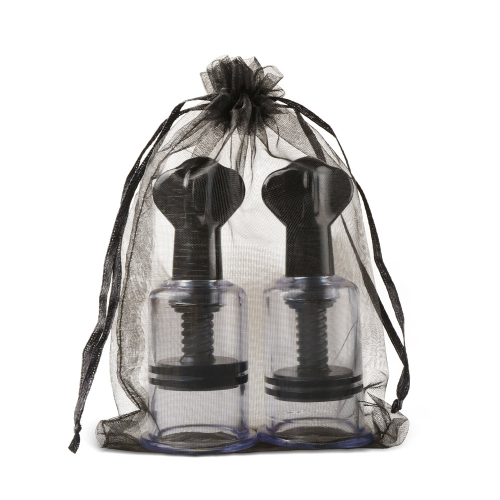 Twist Clit & Nipple Suckers Black (multiple sizes/sets)