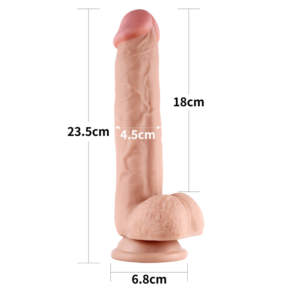 Lovetoy Sliding Skin Dual Layer Dildo 9 inch