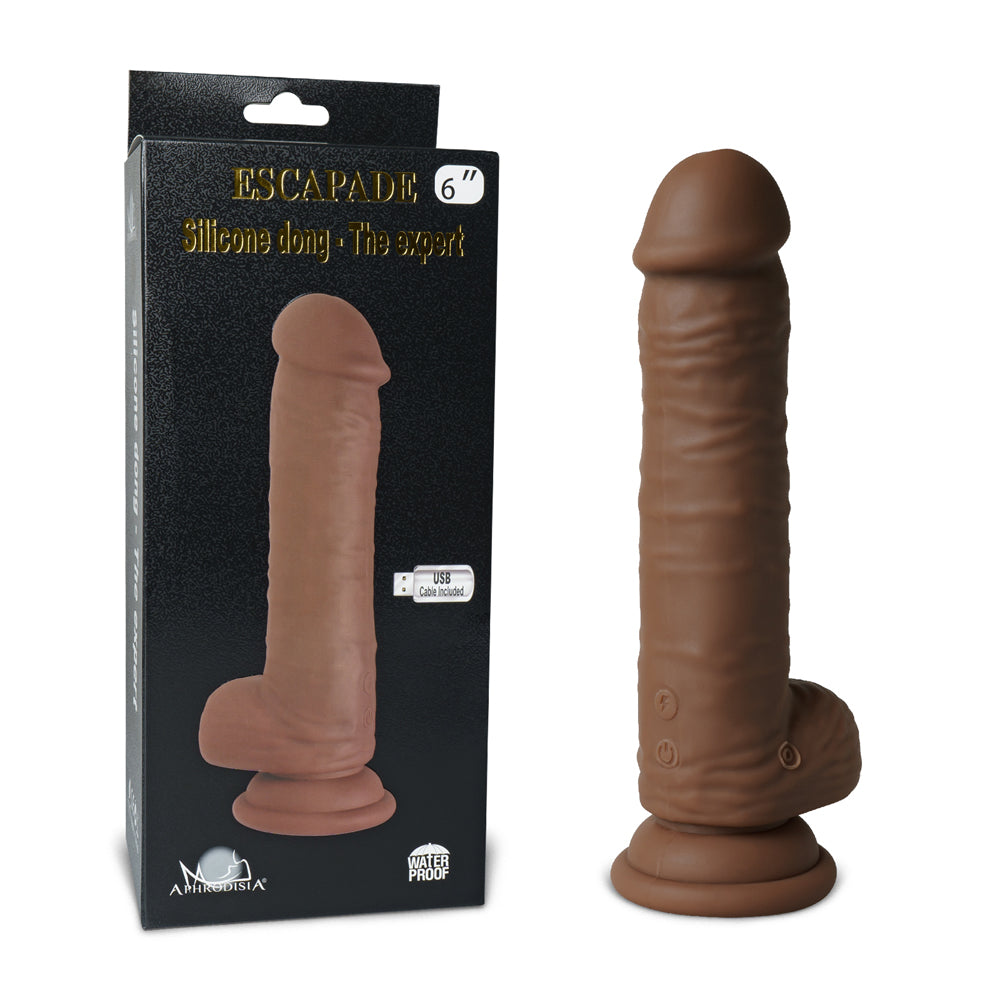 Suction Cup Vibrating/Rotating Dildo 8 inch 10 Function